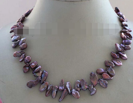 Hot sell Noble- FREE SHIPPING>>>@@ AS4254 Baroque Lavender Reborn Keshi Petal Pearl Necklace
Hot sell Noble- FREE SHIPPING>>>@@ AS4254 Baroque Lavender Reborn Keshi Petal Pearl Necklace