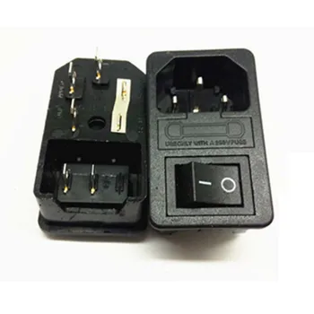 10pcs/lot AC power socket IEC 320 C14 Inlet Electrical Socket Plug 3Pin C14 Industrial socket Plug with black 2pin 2gear switch
10pcs/lot AC power socket IEC 320 C14 Inlet Electrical Socket Plug 3Pin C14 Industrial socket Plug with black 2pin 2gear switch