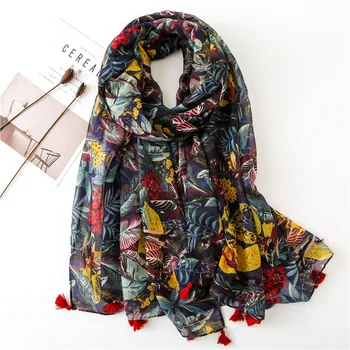 VISROVER Fashion Summer Scarf for Women Luxury Brand Top Shawls Foulard Beach Scarf Tassel Wraps Floral Printing Hijab Scarf
VISROVER Fashion Summer Scarf for Women Luxury Brand Top Shawls Foulard Beach Scarf Tassel Wraps Floral Printing Hijab Scarf