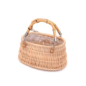 Women Bamboo Bags Female Beach Handbag Lady Vintage Rattan Knitted Bag Hollow Handmade Woven Basket Tote Flower Pot Decoration
Women Bamboo Bags Female Beach Handbag Lady Vintage Rattan Knitted Bag Hollow Handmade Woven Basket Tote Flower Pot Decoration