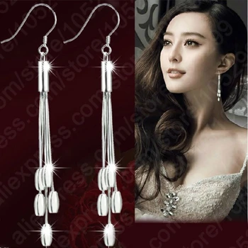 Fashion Europe Vintage Style Brand 925 Sterling Silver String Bead Chain Dangle Earring For Women
Fashion Europe Vintage Style Brand 925 Sterling Silver String Bead Chain Dangle Earring For Women