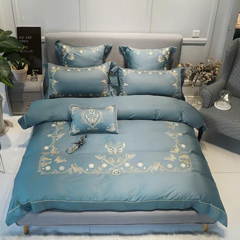 2018 Butterfly embroidery Bedding Set egyptian cotton Duvet Cover Pillowcase Bed Sheet queen king size 4/6pcs
2018 Butterfly embroidery Bedding Set egyptian cotton Duvet Cover Pillowcase Bed Sheet queen king size 4/6pcs