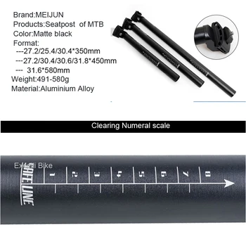 Excelli Mountain Bike Seatpost Bicycle Seatpost Aluminum Alloy Seatposts 27.2/28.6/30.4/30.8/31.6*450mm / 31.6*580mm more long
Excelli Mountain Bike Seatpost Bicycle Seatpost Aluminum Alloy Seatposts 27.2/28.6/30.4/30.8/31.6*450mm / 31.6*580mm more long