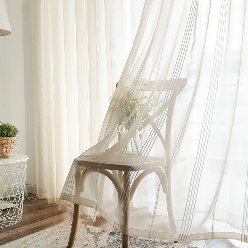 Modern Stripe Sheer Curtains for Living Room Bedroom Tulle Curtains for the Kitchen Fabric For Window Treatment Drapes Curtains
Modern Stripe Sheer Curtains for Living Room Bedroom Tulle Curtains for the Kitchen Fabric For Window Treatment Drapes Curtains
