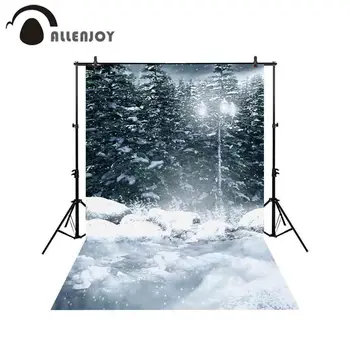 Allenjoy backdrop for photographic studio snow falling forest green pine sway ancient lamppost stone pile background photocall
Allenjoy backdrop for photographic studio snow falling forest green pine sway ancient lamppost stone pile background photocall