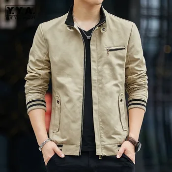 Spring Autumn New Fashion Casual Mens Cotton Stand Collar Jackets Long Sleeve Slim Fit Plus Size M-4XL Male Outerwear Coats
Spring Autumn New Fashion Casual Mens Cotton Stand Collar Jackets Long Sleeve Slim Fit Plus Size M-4XL Male Outerwear Coats