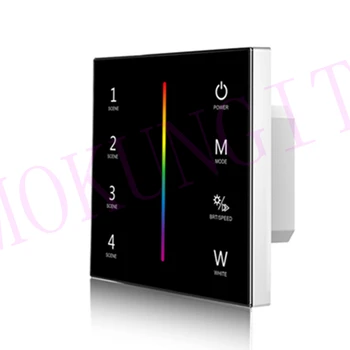 4CH*3A 12-24VDC CV RGBW Touch Panel Controller T4-1 Low Voltage Vertical bar RGBW Touch Panel Controller with Load
4CH*3A 12-24VDC CV RGBW Touch Panel Controller T4-1 Low Voltage Vertical bar RGBW Touch Panel Controller with Load