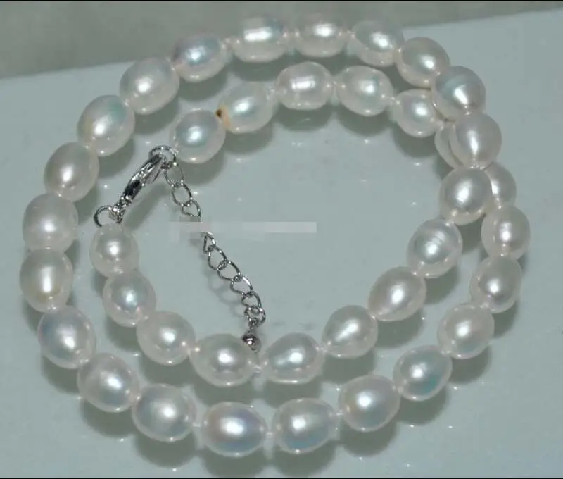 Free shipping hot sale Women Bridal Wedding Jewelry >>GORGEOUS Natural Rainbow white 8-9mm rice Cultured Pearl Necklace
Free shipping hot sale Women Bridal Wedding Jewelry >>GORGEOUS Natural Rainbow white 8-9mm rice Cultured Pearl Necklace