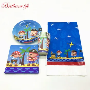 Disney Little Pirate Theme 35pcs/lot Boy Birthday Party Cartoon Paper 12Cup 12Plate 12Napkin 1Tablecloth Pirate Tissue Supply
Disney Little Pirate Theme 35pcs/lot Boy Birthday Party Cartoon Paper 12Cup 12Plate 12Napkin 1Tablecloth Pirate Tissue Supply