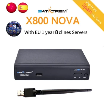 Newest Satxtrem X800 NOVA Satellite Receiver DVB-S2 Support Power Vu Biss Key H.265 with Free USB WIFI
Newest Satxtrem X800 NOVA Satellite Receiver DVB-S2 Support Power Vu Biss Key H.265 with Free USB WIFI