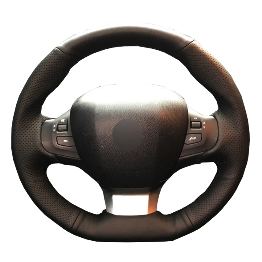 Black PU Faux Leather Hand-stitched Car Steering Wheel Cover for Peugeot 308 2016 2017
Black PU Faux Leather Hand-stitched Car Steering Wheel Cover for Peugeot 308 2016 2017