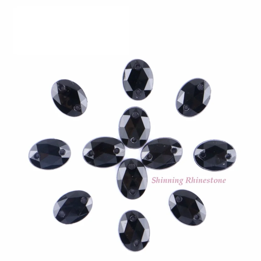 Oval Shape 8x10mm Two Holes Black Color Sew On Acrylic Beads Sew-On Ellipse Rhinestones Flatback For Garment DIY 100pcs/pack
Oval Shape 8x10mm Two Holes Black Color Sew On Acrylic Beads Sew-On Ellipse Rhinestones Flatback For Garment DIY 100pcs/pack