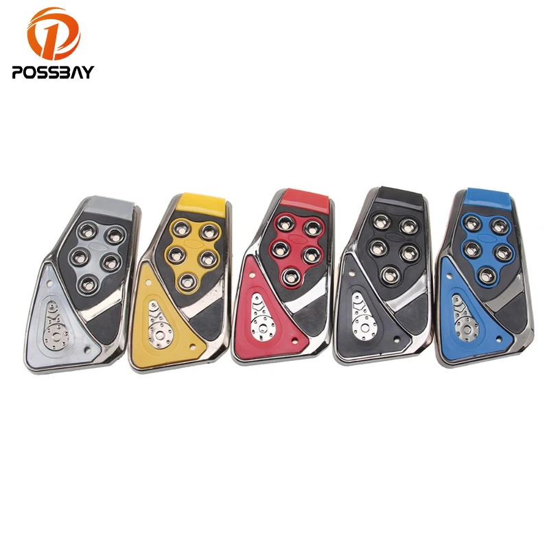 POSSBAY 3Pcs Universal Car Brake Pedals Red Yellow Blue Black Gray Car Accelector Foot Rest Cover Footrest Pad Interior Parts
POSSBAY 3Pcs Universal Car Brake Pedals Red Yellow Blue Black Gray Car Accelector Foot Rest Cover Footrest Pad Interior Parts
