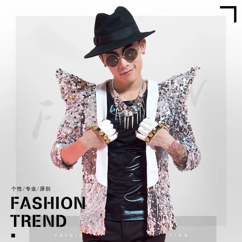 Colours Sequined Jacket Men Suits Blazer Male Singer Costume For Stage Performance Dj Party Prom Blazers Suit Business Tuxedo
Colours Sequined Jacket Men Suits Blazer Male Singer Costume For Stage Performance Dj Party Prom Blazers Suit Business Tuxedo