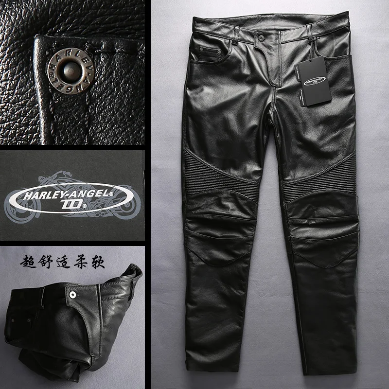 HARLEY ANGEL leather pants men can put protective leather pants wind-resistant off-road motorcycle trousers
HARLEY ANGEL leather pants men can put protective leather pants wind-resistant off-road motorcycle trousers
