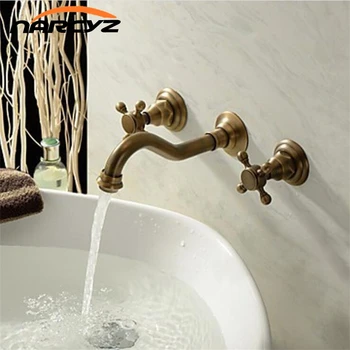 Wholesale and Retail Antique Brass Bathtub Mixer Taps 3 pcs Basin Dual Handles Hot and Cold Wall Mounted Basin Faucet XR-GZ-8208 
Wholesale and Retail Antique Brass Bathtub Mixer Taps 3 pcs Basin Dual Handles Hot and Cold Wall Mounted Basin Faucet XR-GZ-8208