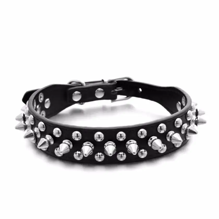 Punk Round Spikes Spiked Pet Dog Collar Rivet Collar Neck Strap Pitbull Bulldog Collars PU Leather XXS/XS/S/M/L Collier Chien
Punk Round Spikes Spiked Pet Dog Collar Rivet Collar Neck Strap Pitbull Bulldog Collars PU Leather XXS/XS/S/M/L Collier Chien