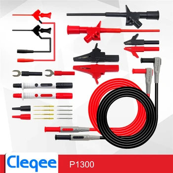 HOT Cleqee P1300D P1300E P1300F Replaceable Multimeter Probe Test Hook&Test Lead kits 4mm Banana Plug Alligator Clip Test stick
HOT Cleqee P1300D P1300E P1300F Replaceable Multimeter Probe Test Hook&Test Lead kits 4mm Banana Plug Alligator Clip Test stick