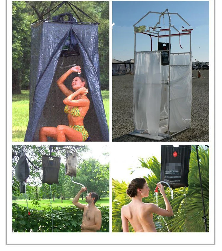 20L Water Bag Foldable Solar Energy Heated Outdoor PVC Shower Bag Water Storage Sadoun.com