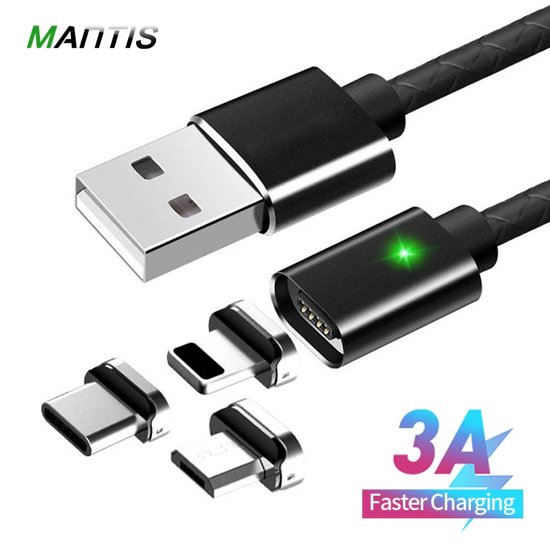 MANTIS 3A Type C Magnetic USB Cable 1M Fast Charging for iPhone XR XS Max Micro USB Magnet Charger Phone Data Cables for Xiaomi
MANTIS 3A Type C Magnetic USB Cable 1M Fast Charging for iPhone XR XS Max Micro USB Magnet Charger Phone Data Cables for Xiaomi