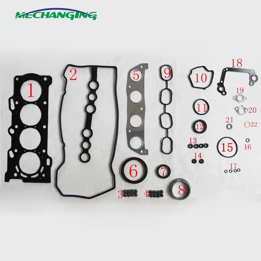 1ZZFE For TOYOTA AVENSIS COROLLA AURIS Full Set Engine Rebuild Kits Engine Parts Auto Parts Engine Gasket 04111-22152 50177500
1ZZFE For TOYOTA AVENSIS COROLLA AURIS Full Set Engine Rebuild Kits Engine Parts Auto Parts Engine Gasket 04111-22152 50177500