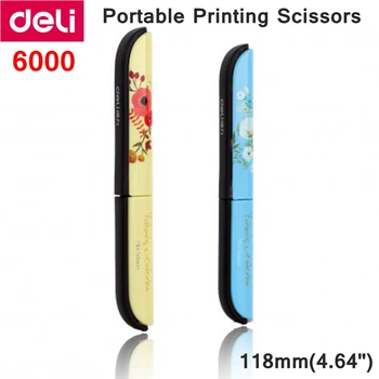 Deli 6000 Portable Printing Scissors 118mm(4.64") stainless scissors retail packing Auto open scissors
Deli 6000 Portable Printing Scissors 118mm(4.64") stainless scissors retail packing Auto open scissors