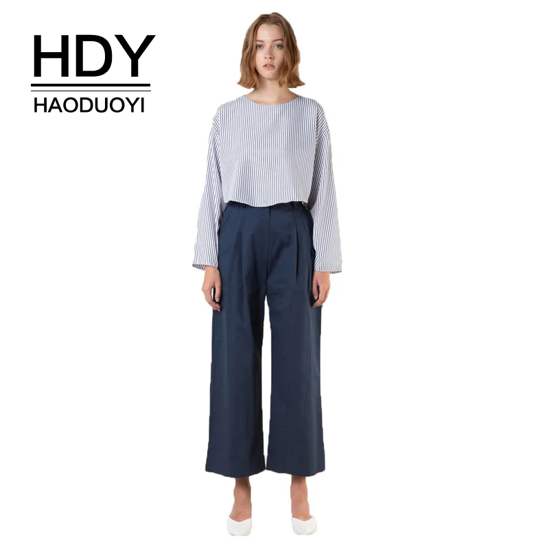 HDY Haoduoyi Woman Stitching Striped Shirt College Wind Long Sleeve Simple Temperament 2019 Commute Lady Office Style
HDY Haoduoyi Woman Stitching Striped Shirt College Wind Long Sleeve Simple Temperament 2019 Commute Lady Office Style