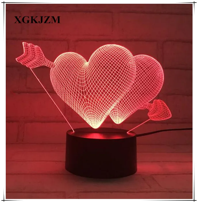 Novelty 3D colorful changes decorative light cupid love light LED night light magic change lights
Novelty 3D colorful changes decorative light cupid love light LED night light magic change lights