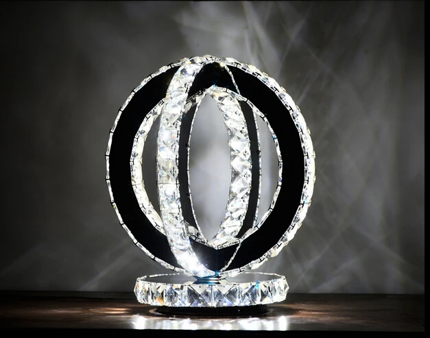 New Modern LUXURY two Rounds LED Crystal table Lamp Diamond Rings Desk Lighting Bedroom Wedding Room
New Modern LUXURY two Rounds LED Crystal table Lamp Diamond Rings Desk Lighting Bedroom Wedding Room