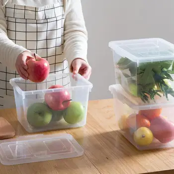 Transparent Storage Box With Cover Refrigerator Vegetables Fruit Preservation Seal Plastic Box Large Food Storage Container
Transparent Storage Box With Cover Refrigerator Vegetables Fruit Preservation Seal Plastic Box Large Food Storage Container
