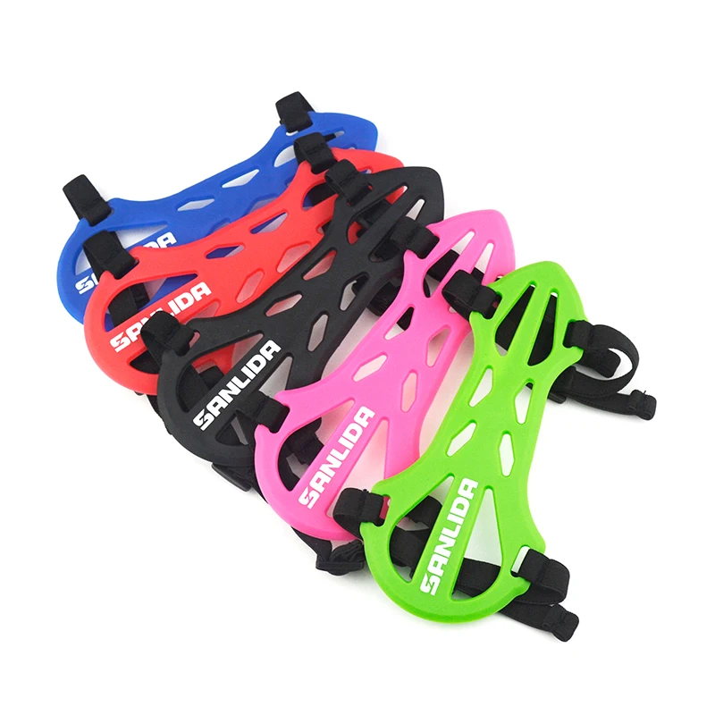 1pc Archery Arm Guard Safety Soft Rubber Protection 2 Straps Adjustable Protector | Спорт и развлечения