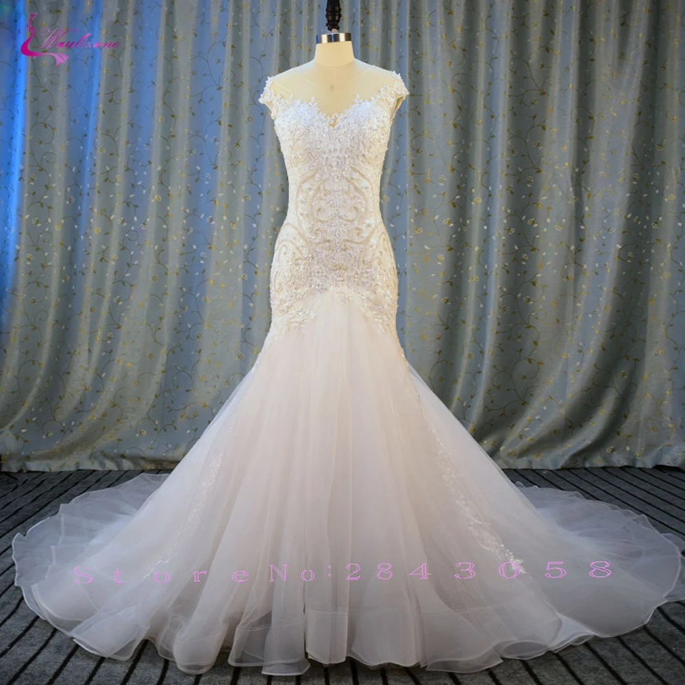 Waulizane Sweetheart Organza Mermaid Wedding Dresses Appliques Soft Tulle Chapel Train Vintage Bride Dress 2017 Wedding Gown
Waulizane Sweetheart Organza Mermaid Wedding Dresses Appliques Soft Tulle Chapel Train Vintage Bride Dress 2017 Wedding Gown