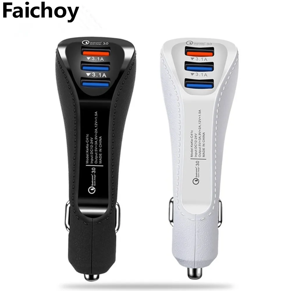 Good 3 Ports USB Phone Car Charger 3.1A Fast Quick Charge QC 3.0 For Iphone Samsung Huawei Xiaomi Adapter Charger Charging phone
Good 3 Ports USB Phone Car Charger 3.1A Fast Quick Charge QC 3.0 For Iphone Samsung Huawei Xiaomi Adapter Charger Charging phone