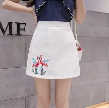 Real shot 2018 summer new Laptop embroidery temperament skirt white / black fashion Office Lady skirt
Real shot 2018 summer new Laptop embroidery temperament skirt white / black fashion Office Lady skirt