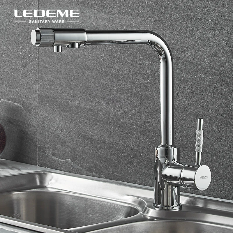 LEDME Filter Kitchen Basin Faucet With Rotatable Drinking Water Sprayer Dual-Handle Bar Water Tap Mixer For Kitchen,Chrome L4155
LEDME Filter Kitchen Basin Faucet With Rotatable Drinking Water Sprayer Dual-Handle Bar Water Tap Mixer For Kitchen,Chrome L4155