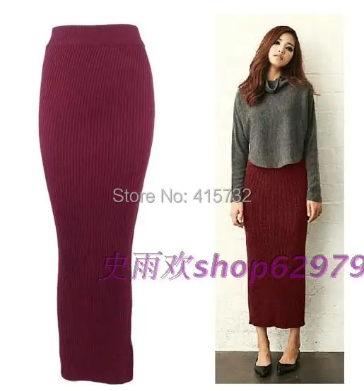 Autumn and winter solid color ultra long paragraph slim hip step elastic knitted yarn half-length placketing
Autumn and winter solid color ultra long paragraph slim hip step elastic knitted yarn half-length placketing