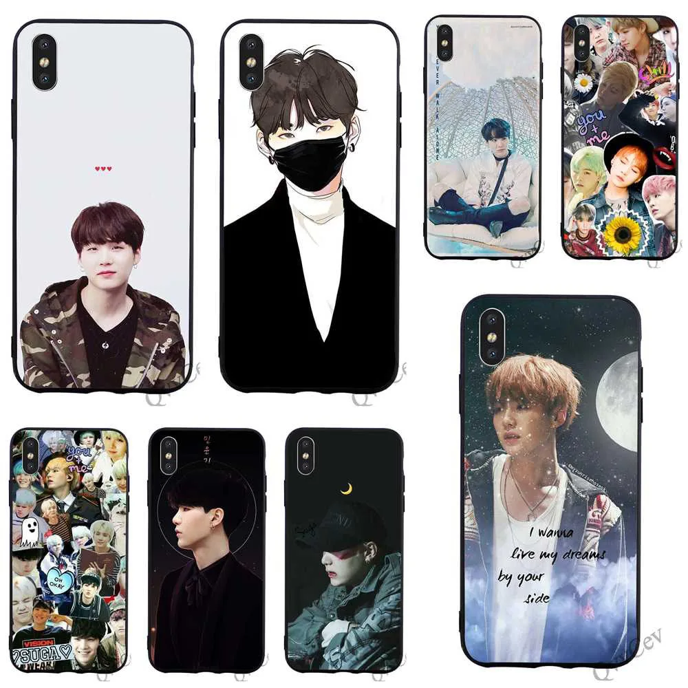 Protective Min Yoongi Phone Cover for iPhone X Case 6 6S XR Xs Max 8 Plus 7 5S 5 SE Cases Back
Protective Min Yoongi Phone Cover for iPhone X Case 6 6S XR Xs Max 8 Plus 7 5S 5 SE Cases Back