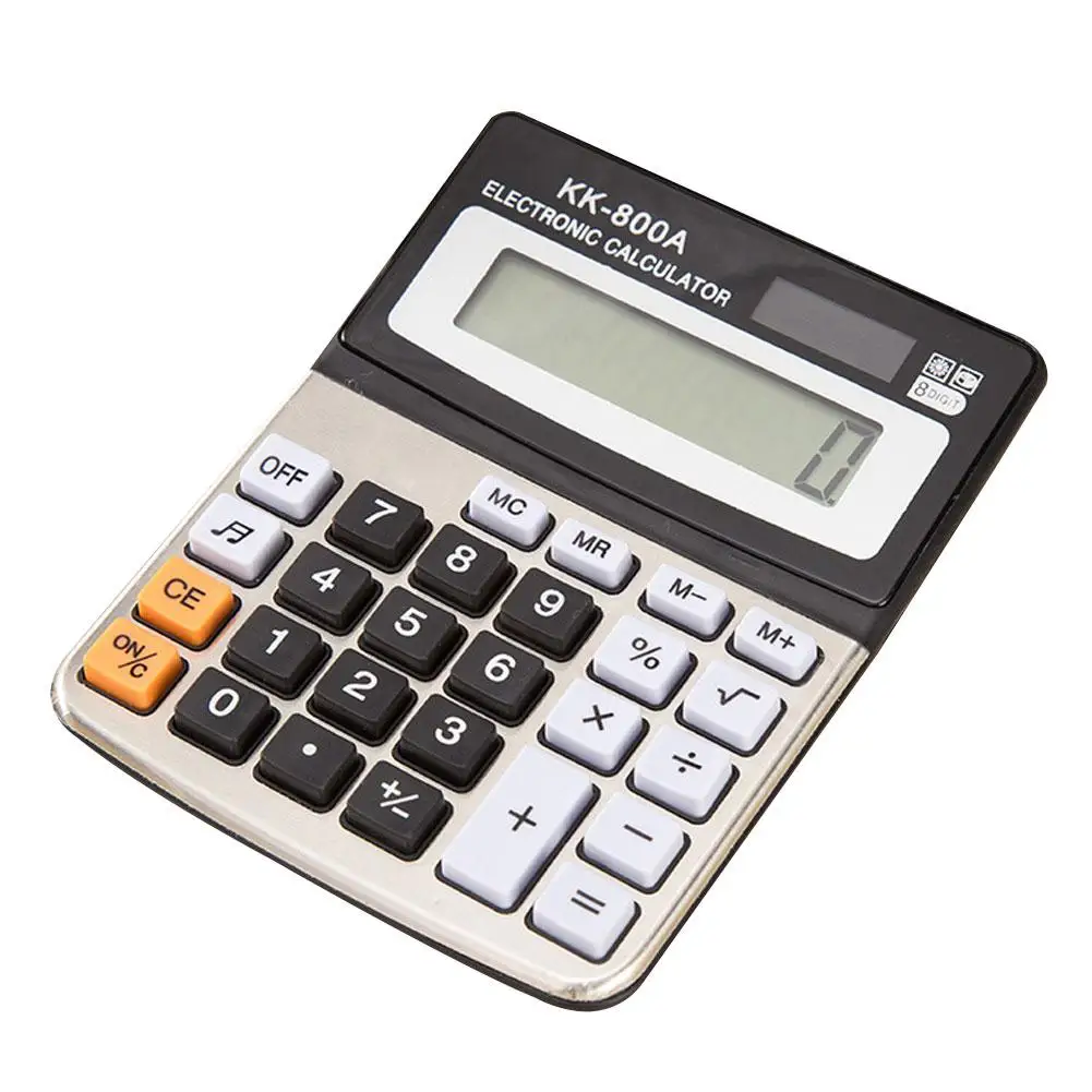 

Hot Desktop 8 Digit Electronic Calculator Office Financial Accounting Stationery