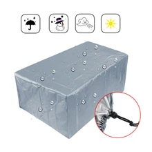À prova dwaterproof água 210 t capa de mobiliário para jardim rattan mesa cubo cadeira sofá all-purpose dust proof pátio ao ar livre caso protetor novo(China)
