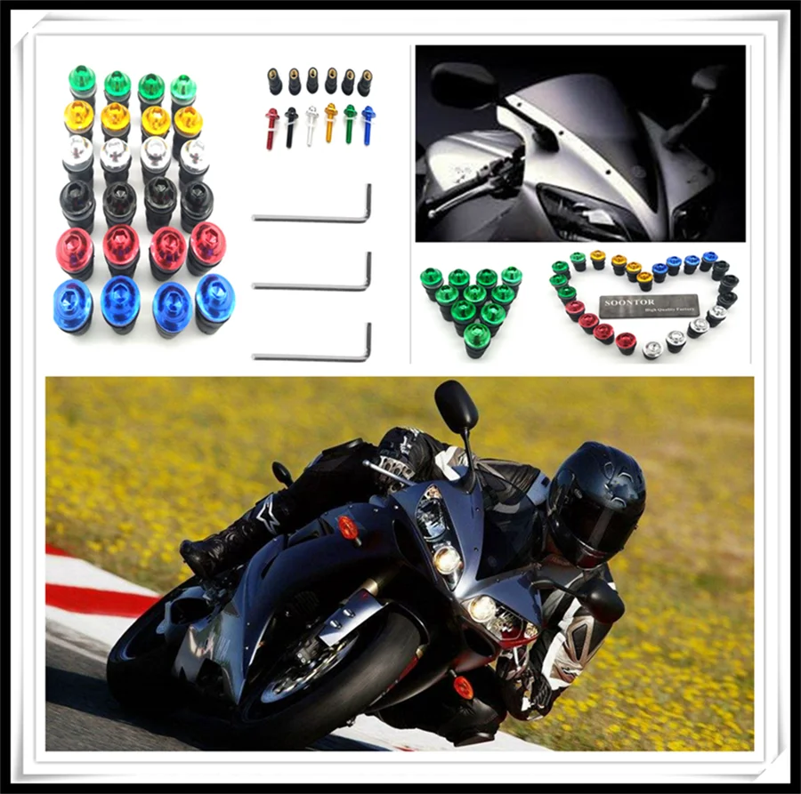 10PCS 5mm Motorcycle Screw Kit BOLTS Motorbike Windscreen Windshield Bolt Screws for TRIUMRH R RX HONDA CR80R 85R CRF150R | Автомобили и