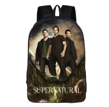 16 Inch Supernatural Backpack Demon Hunter Winchester Bros Sam Dean Travel Bag Children School Bags For Teenagers Backpacks
16 Inch Supernatural Backpack Demon Hunter Winchester Bros Sam Dean Travel Bag Children School Bags For Teenagers Backpacks