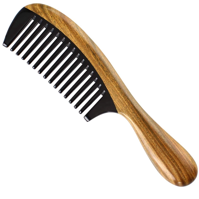Handmade 100% Natural Green Sandalwood Hair Combs - Anti-Static Sandalwood Scent Natural Hair Detangler Wooden Comb (Buffalo H
Handmade 100% Natural Green Sandalwood Hair Combs - Anti-Static Sandalwood Scent Natural Hair Detangler Wooden Comb (Buffalo H