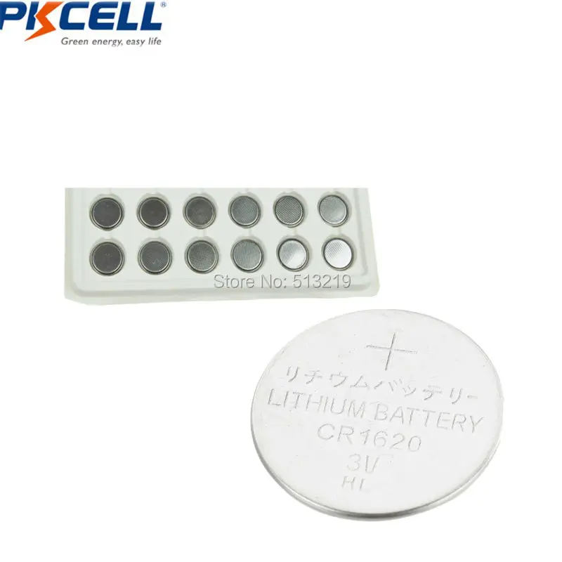 10 X PKCELL CR1620 3V Lithium Battery BR1620 DL1620 ECR1620 CR 1620 Button Cell Batteries
10 X PKCELL CR1620 3V Lithium Battery BR1620 DL1620 ECR1620 CR 1620 Button Cell Batteries