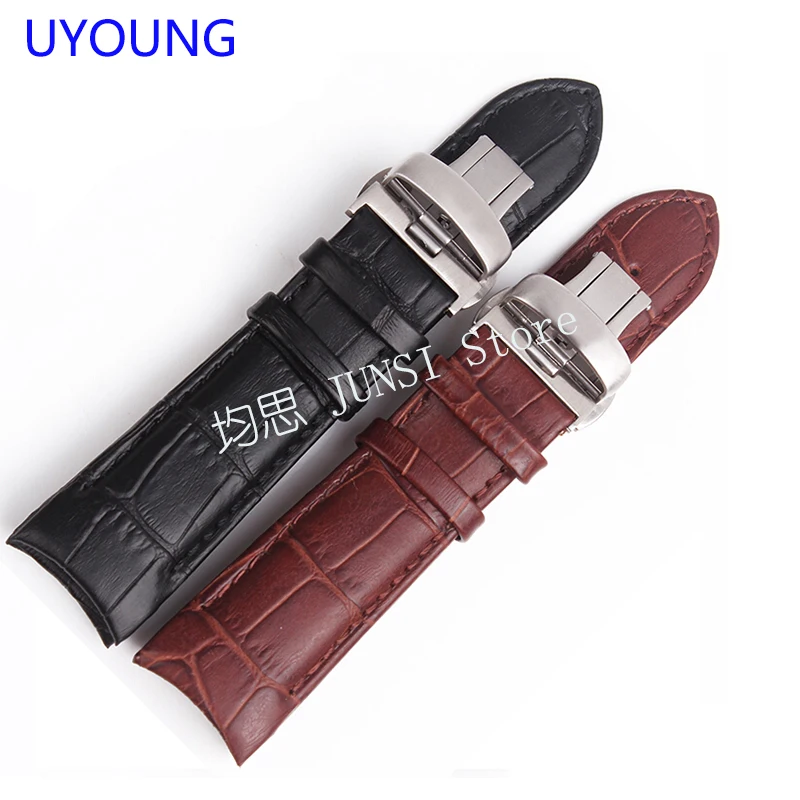 UYOUNG Watchband For T035 Series Genuine Leather Watch band For Men Black Watch accessories
UYOUNG Watchband For T035 Series Genuine Leather Watch band For Men Black Watch accessories