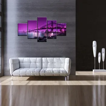5 Panels San Francisco Golden Gate Bridge Modern Home Wall Art Oil Print On Canvas Painting Gifts Purple
5 Panels San Francisco Golden Gate Bridge Modern Home Wall Art Oil Print On Canvas Painting Gifts Purple
