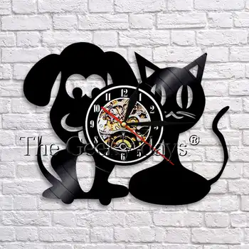 Lovely Dog And Cat 3D Animal Art Decoraitve Wall Clock 12" Vinyl Record Time Clock Veterinary Clinic Animal Wall Decor
Lovely Dog And Cat 3D Animal Art Decoraitve Wall Clock 12" Vinyl Record Time Clock Veterinary Clinic Animal Wall Decor