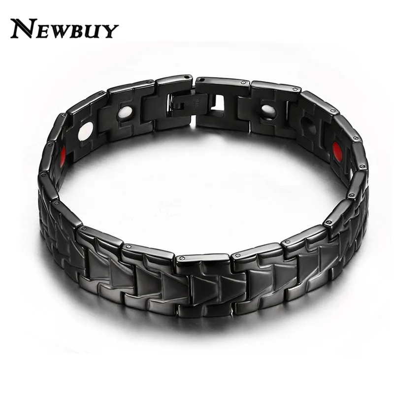 NEWBUY 2018 New Cool Health Men Magnetic Bracelets&Bangles Stainless Steel Bangles For Men Black Gold Silver Bracelets For Gift
NEWBUY 2018 New Cool Health Men Magnetic Bracelets&Bangles Stainless Steel Bangles For Men Black Gold Silver Bracelets For Gift