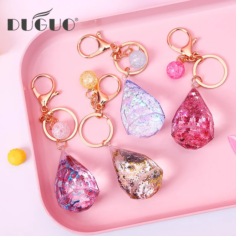 DUGUO Cute Stationery Creative Water Drops Keychain Key Storage Pendant Cute Crystal Decoration Pendant Keychain Bag Hanging
DUGUO Cute Stationery Creative Water Drops Keychain Key Storage Pendant Cute Crystal Decoration Pendant Keychain Bag Hanging