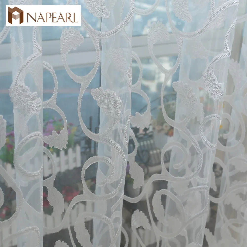 NAPEARL 1 Piece White Tulle Drops Stripes Jacquard European Design Curtain For Living Room Window Elegant Pull Pleated Tape
NAPEARL 1 Piece White Tulle Drops Stripes Jacquard European Design Curtain For Living Room Window Elegant Pull Pleated Tape