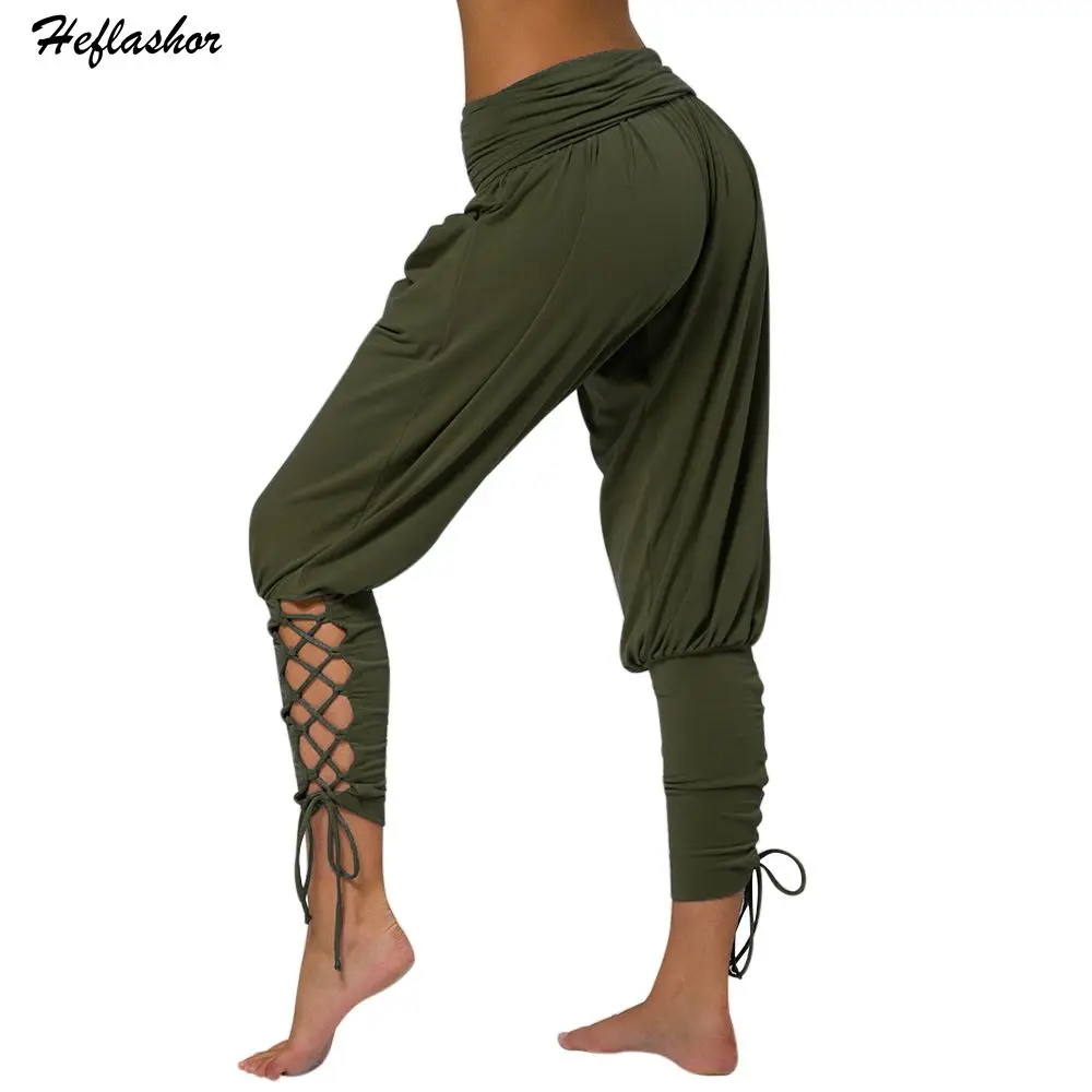 Heflashor Women's Summer 2019 Solid Color High Waist Casual Loose Harem Bandage Pants Elastic Openwork Straps Jogger Feet Pants
Heflashor Women's Summer 2019 Solid Color High Waist Casual Loose Harem Bandage Pants Elastic Openwork Straps Jogger Feet Pants